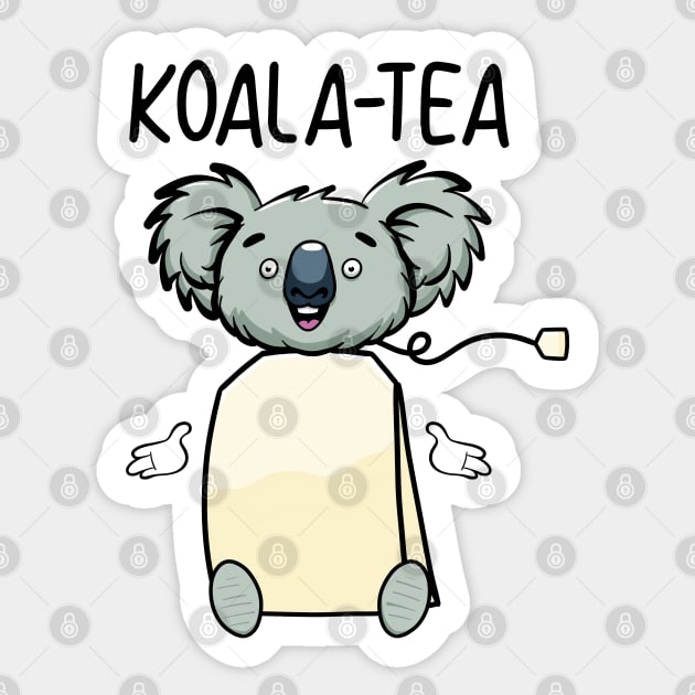 Koala-Tea Sticker by Art by Nabes